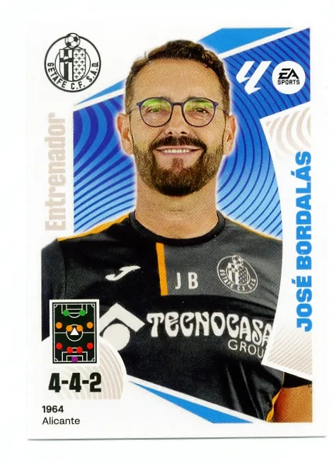 Liga Este-2024-25-Panini-Cromo Trading Card Fútbol- José Bordalás - Getafe-2-Básico