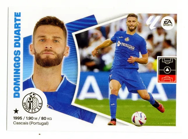 Liga Este-2024-25-Panini-Cromo Trading Card Fútbol- Domingos Duarte- Getafe-8-Básico