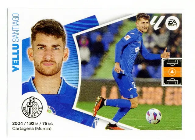 Liga Este-2024-25-Panini-Cromo Trading Card Fútbol- Yellu- Getafe-13-Básico