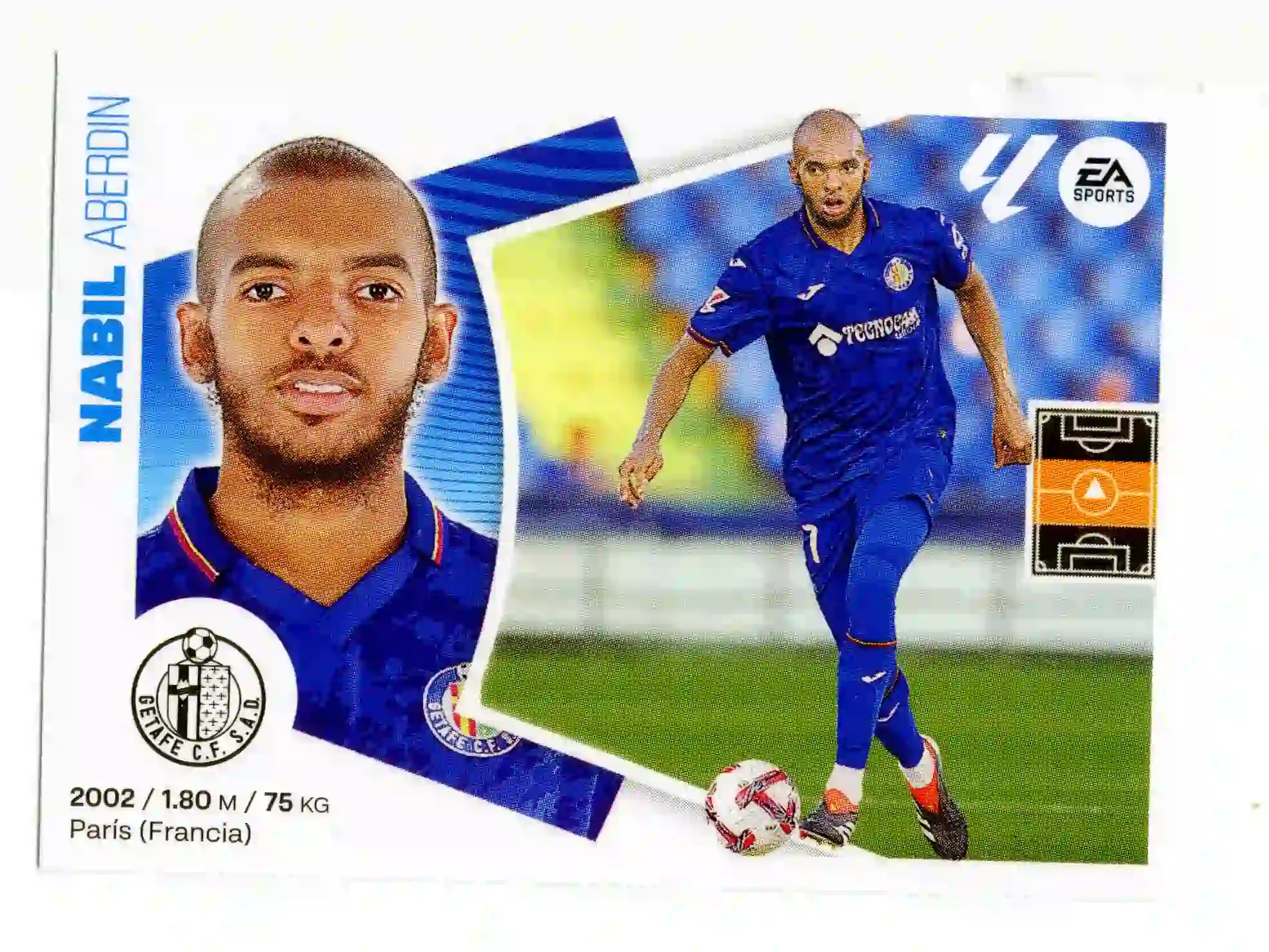 Liga Este-2024-25-Panini-Cromo Trading Card Fútbol- Nabil- Getafe-17-Básico