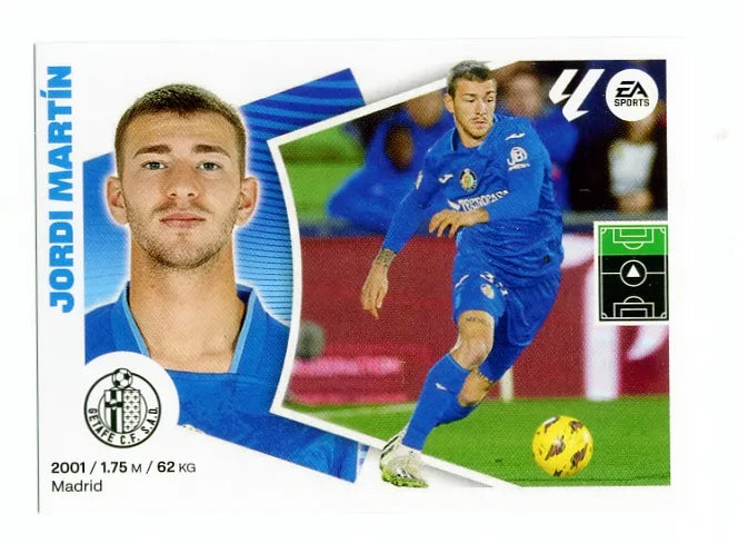 Liga Este-2024-25-Panini-Cromo Trading Card Fútbol- Jordi Martín- Getafe-18-Básico