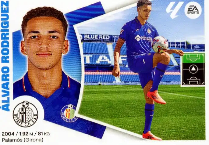 Liga Este-2024-25-Panini-Cromo Trading Card Fútbol- Álvaro Rodríguez - Getafe-18 Bis-Básico