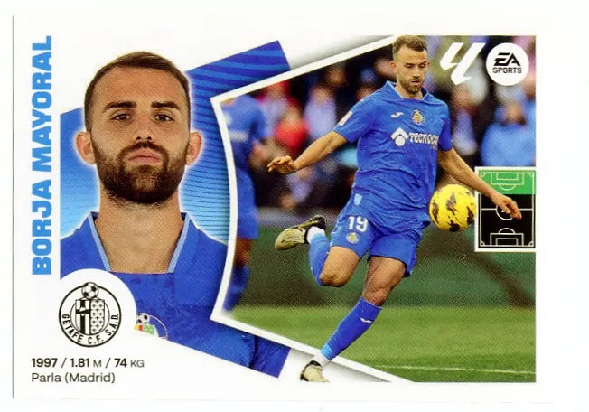 Liga Este-2024-25-Panini-Cromo Trading Card Fútbol- Borja Mayoral- Getafe-20-Básico