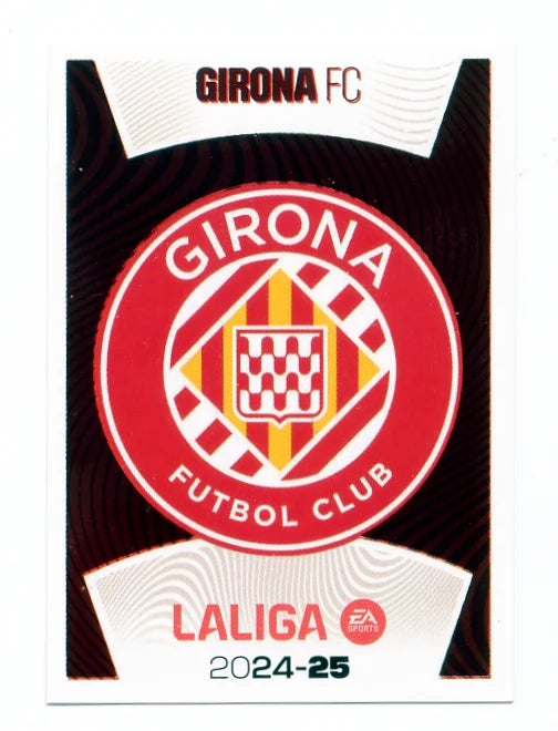 Liga Este-2024-25-Panini-Cromo Trading Card Fútbol- Escudo- Girona-1-Básico