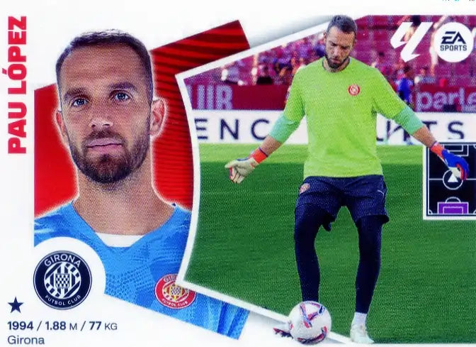 Liga Este-2024-25-Panini-Cromo Trading Card Fútbol- Pau López - Girona-4 Bis-Básico