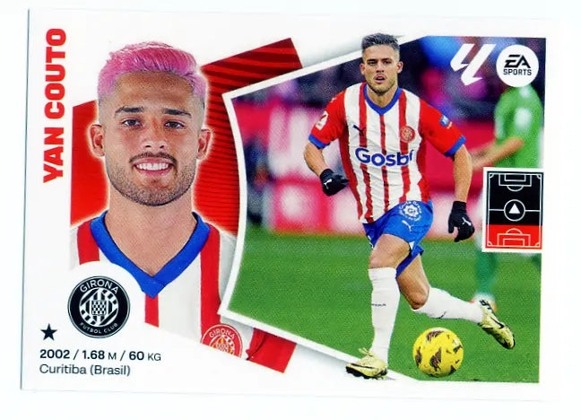 Liga Este-2024-25-Panini-Cromo Trading Card Fútbol- Yan Couto- Girona-6-Básico