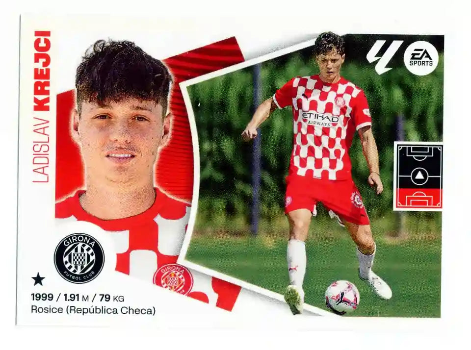 Liga Este-2024-25-Panini-Cromo Trading Card Fútbol- Krejci - Girona-6 Bis-Básico