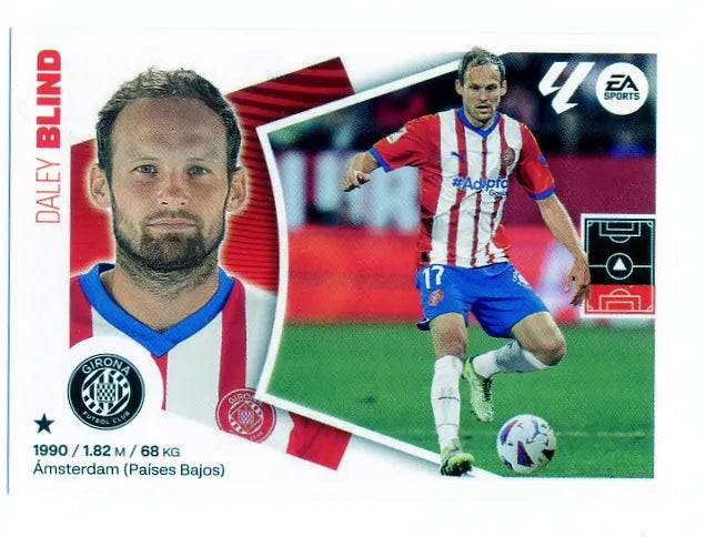 Liga Este-2024-25-Panini-Cromo Trading Card Fútbol- Blind- Girona-8-Básico