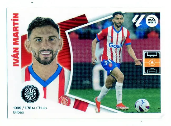 Liga Este-2024-25-Panini-Cromo Trading Card Fútbol- Iván Martín- Girona-14-Básico