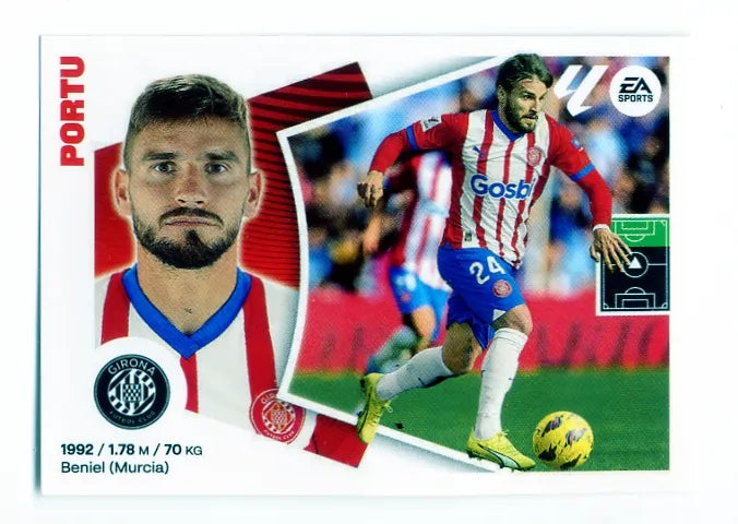 Liga Este-2024-25-Panini-Cromo Trading Card Fútbol- Portu- Girona-17-Básico
