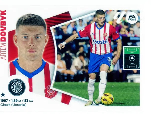 Liga Este-2024-25-Panini-Cromo Trading Card Fútbol- Dovbyk- Girona-19-Básico