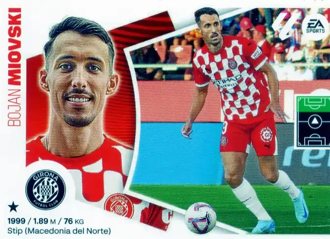 Liga Este-2024-25-Panini-Cromo Trading Card Fútbol- Miovski - Girona-19 Bis-Básico