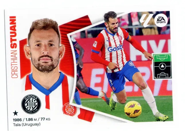 Liga Este-2024-25-Panini-Cromo Trading Card Fútbol- Stuani- Girona-20-Básico