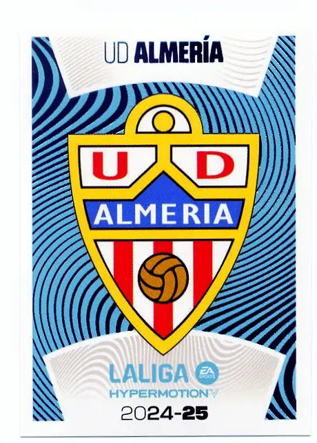 Liga Este-2024-25-Panini-Cromo Trading Card Fútbol- UD Almería-Almería-2-LALIGA Hypermotion