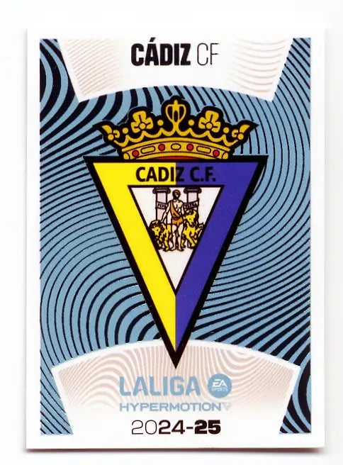 Liga Este-2024-25-Panini-Cromo Trading Card Fútbol- Cádiz CF- Cádiz-4-LALIGA Hypermotion