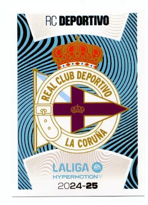 Liga Este-2024-25-Panini-Cromo Trading Card Fútbol- RC Deportivo-Deportivo-8-LALIGA Hypermotion