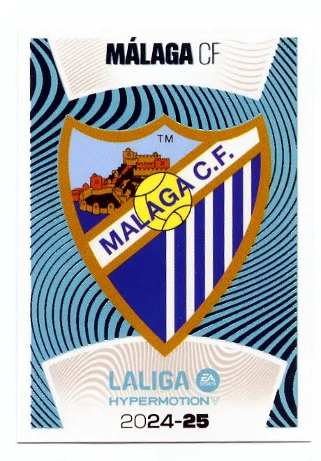 Liga Este-2024-25-Panini-Cromo Trading Card Fútbol- Málaga CF- Málaga-16-LALIGA Hypermotion