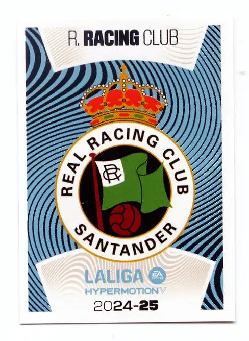 Liga Este-2024-25-Panini-Cromo Trading Card Fútbol- R Racing Club-Racing-19-LALIGA Hypermotion