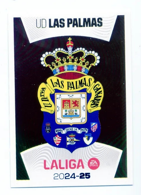 Liga Este-2024-25-Panini-Cromo Trading Card Fútbol- Escudo-Las Palmas-1-Básico