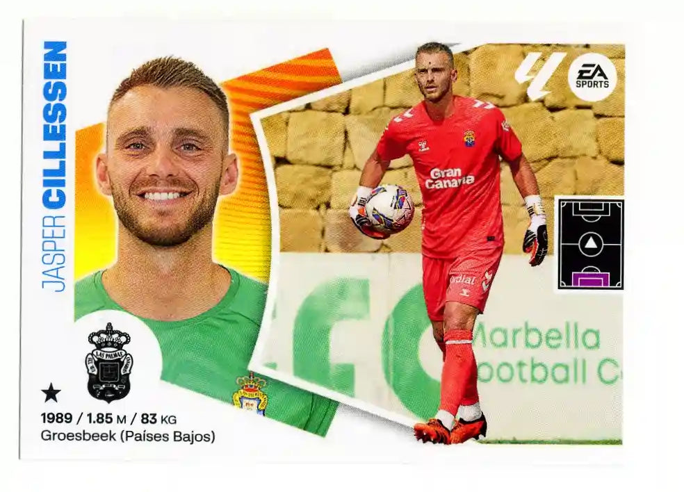 Liga Este-2024-25-Panini-Cromo Trading Card Fútbol- Cillessen-Las Palmas-3-Básico