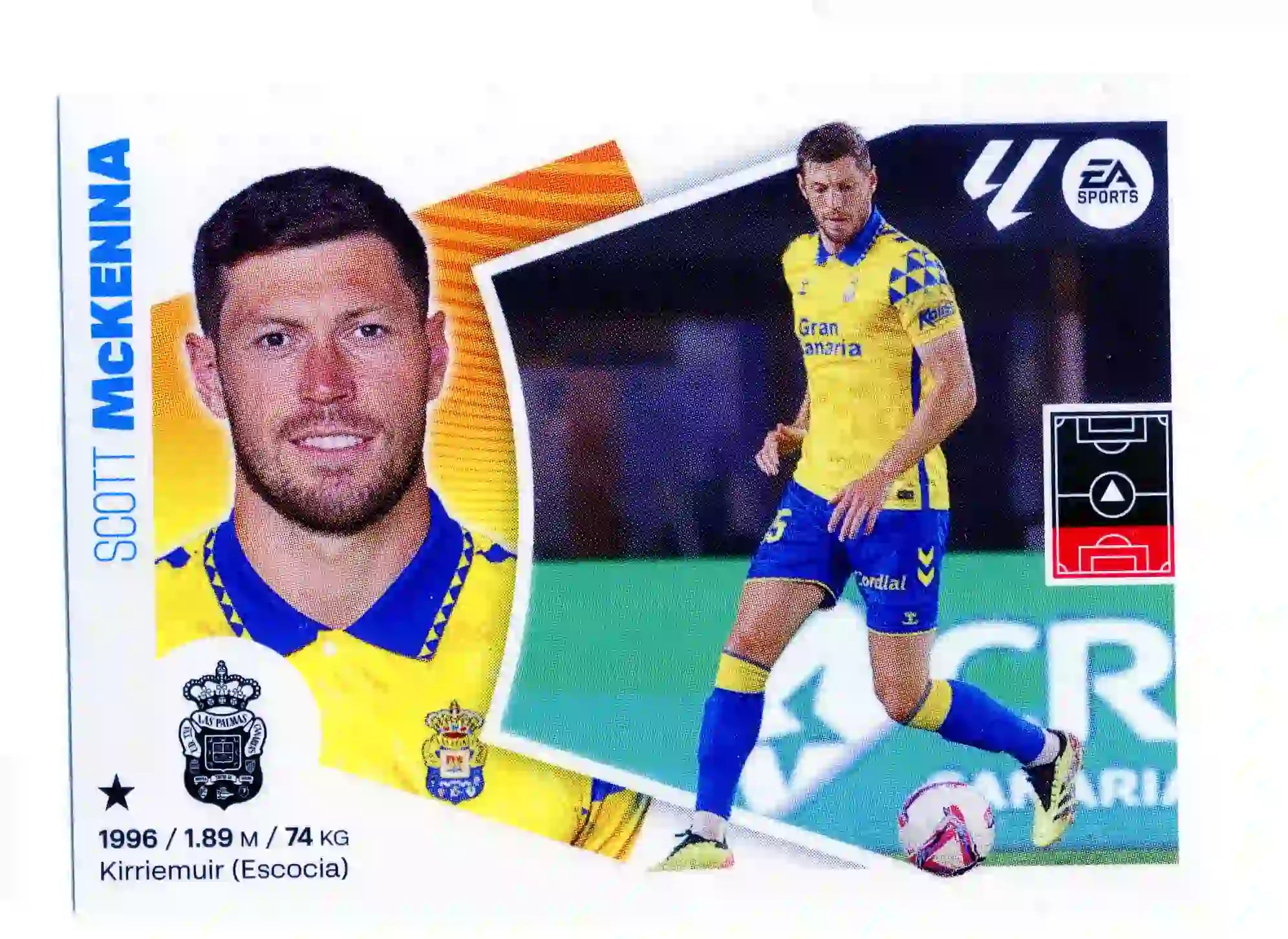 Liga Este-2024-25-Panini-Cromo Trading Card Fútbol- McKenna -Las Palmas-9 Bis-Básico