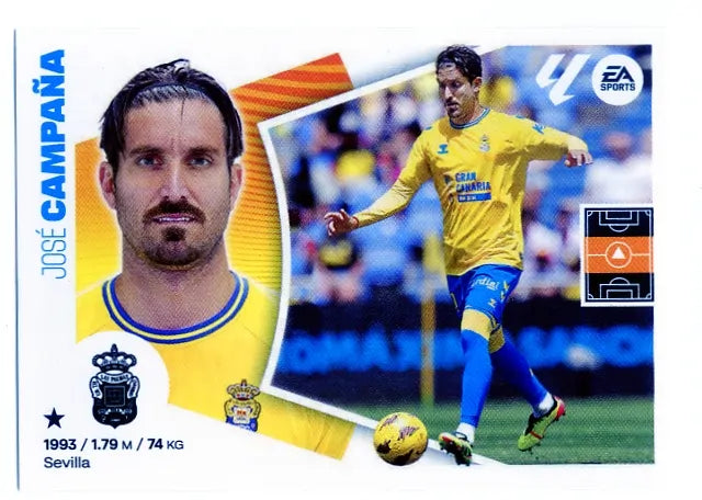 Liga Este-2024-25-Panini-Cromo Trading Card Fútbol- Campaña-Las Palmas-15-Básico