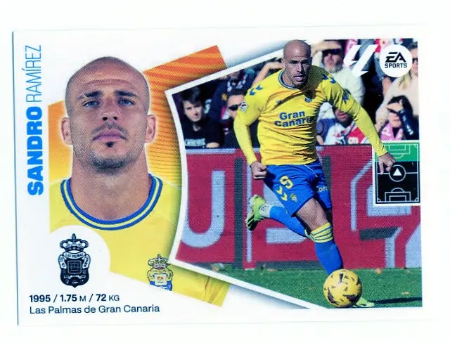 Liga Este-2024-25-Panini-Cromo Trading Card Fútbol- Sandro-Las Palmas-18-Básico