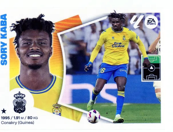 Liga Este-2024-25-Panini-Cromo Trading Card Fútbol- Sory Kaba-Las Palmas-19-Básico