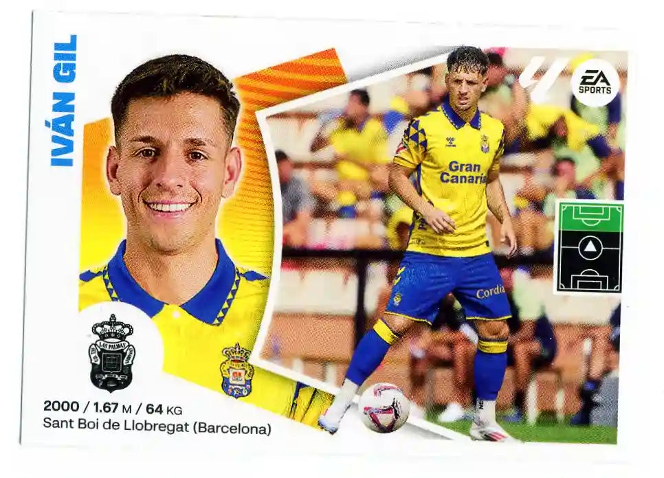 Liga Este-2024-25-Panini-Cromo Trading Card Fútbol- Iván Gil-Las Palmas-20-Básico