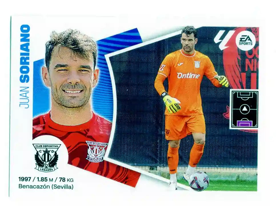 Liga Este-2024-25-Panini-Cromo Trading Card Fútbol- Soriano-Leganés-3-Básico
