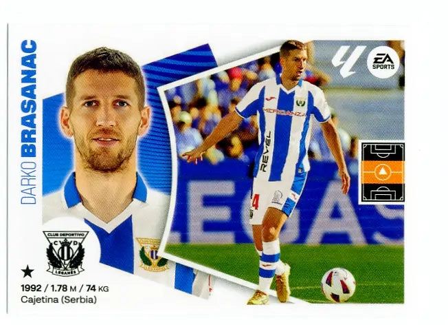 Liga Este-2024-25-Panini-Cromo Trading Card Fútbol- Brasanac-Leganés-12-Básico