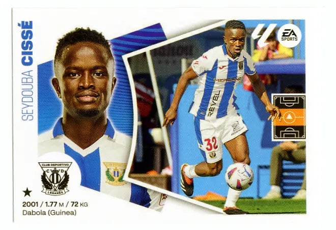 Liga Este-2024-25-Panini-Cromo Trading Card Fútbol- Cissé-Leganés-15-Básico