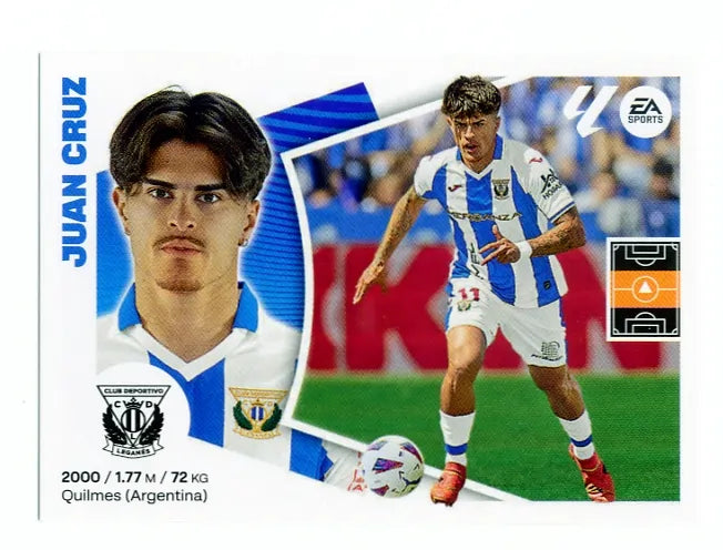 Liga Este-2024-25-Panini-Cromo Trading Card Fútbol- Juan Cruz-Leganés-17-Básico