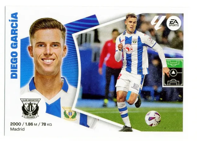 Liga Este-2024-25-Panini-Cromo Trading Card Fútbol- Diego García-Leganés-19-Básico