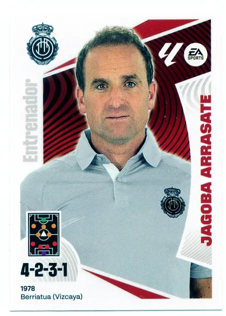 Liga Este-2024-25-Panini-Cromo Trading Card Fútbol- Jagoba Arrasate -Mallorca-2-Básico