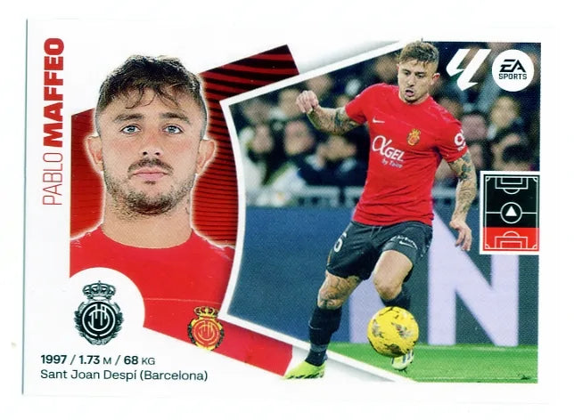 Liga Este-2024-25-Panini-Cromo Trading Card Fútbol- Maffeo-Mallorca-5-Básico