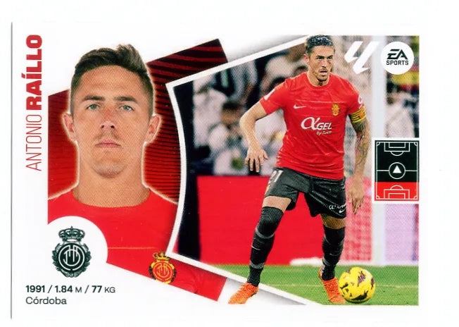Liga Este-2024-25-Panini-Cromo Trading Card Fútbol- Raíllo-Mallorca-8-Básico