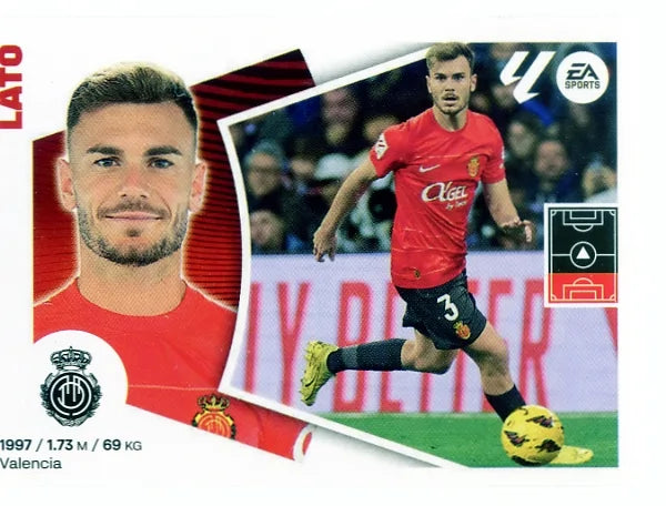 Liga Este-2024-25-Panini-Cromo Trading Card Fútbol- Lato-Mallorca-11-Básico