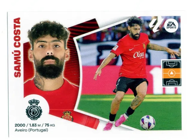 Liga Este-2024-25-Panini-Cromo Trading Card Fútbol- Samú Costa-Mallorca-13-Básico