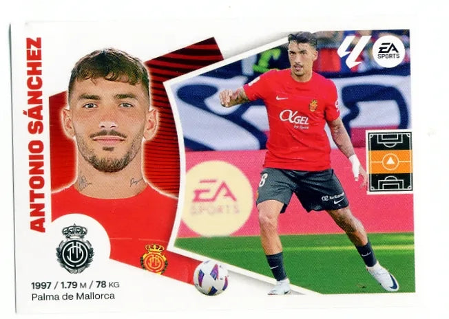 Liga Este-2024-25-Panini-Cromo Trading Card Fútbol- Antonio Sánchez-Mallorca-14-Básico