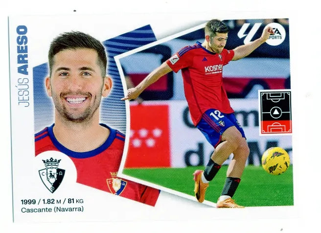 Liga Este-2024-25-Panini-Cromo Trading Card Fútbol- Areso-Osasuna-5-Básico