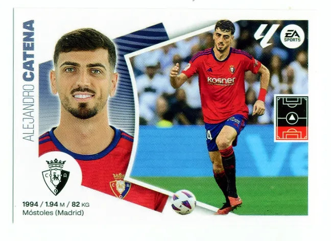 Liga Este-2024-25-Panini-Cromo Trading Card Fútbol- Catena-Osasuna-7-Básico