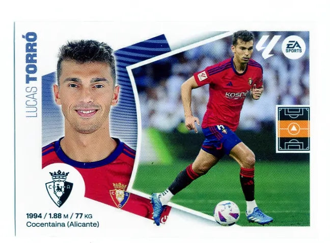 Liga Este-2024-25-Panini-Cromo Trading Card Fútbol- Torró-Osasuna-11-Básico