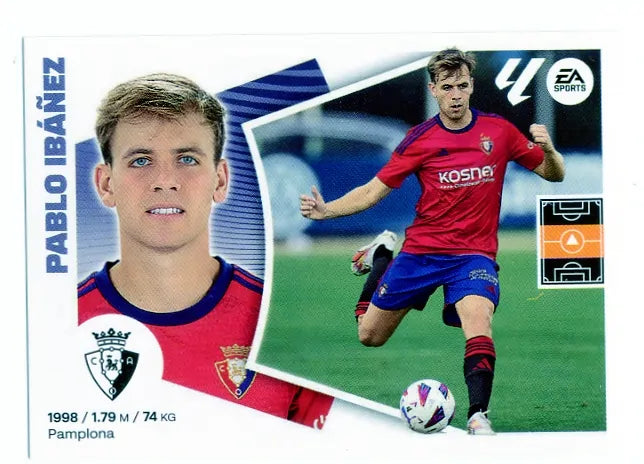 Liga Este-2024-25-Panini-Cromo Trading Card Fútbol- Pablo Ibáñez-Osasuna-13-Básico