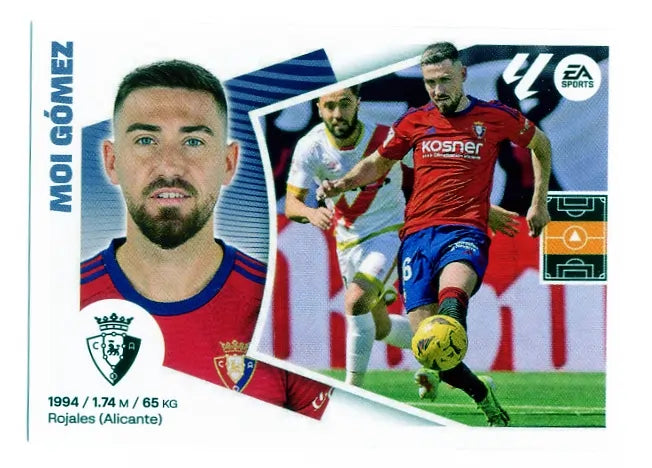 Liga Este-2024-25-Panini-Cromo Trading Card Fútbol- Moi Gómez-Osasuna-16-Básico