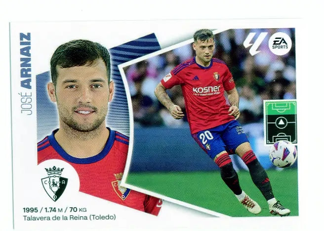 Liga Este-2024-25-Panini-Cromo Trading Card Fútbol- Arnáiz-Osasuna-19A-Básico