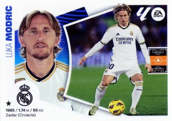 Liga Este-2024-25-Panini-Cromo Trading Card Fútbol- Modric- Real Madrid -15-Básico