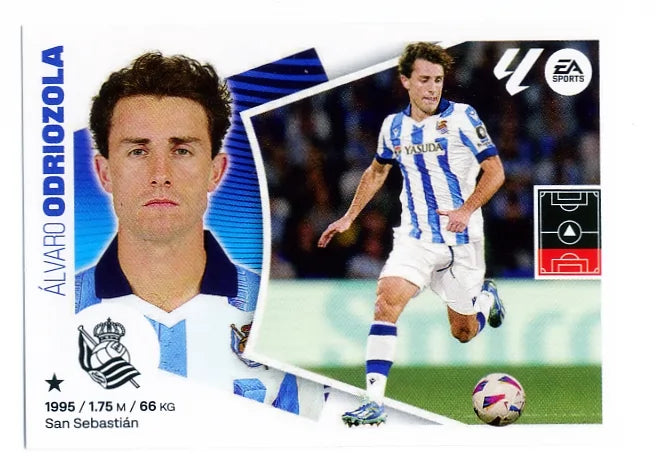 Liga Este-2024-25-Panini-Cromo Trading Card Fútbol- Odriozola- Real Sociedad-5B-Básico