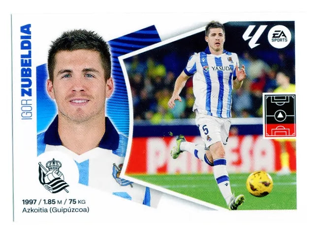 Liga Este-2024-25-Panini-Cromo Trading Card Fútbol- Zubeldia- Real Sociedad-6-Básico