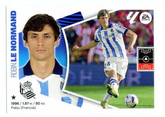 Liga Este-2024-25-Panini-Cromo Trading Card Fútbol- Le Normand- Real Sociedad-8-Básico